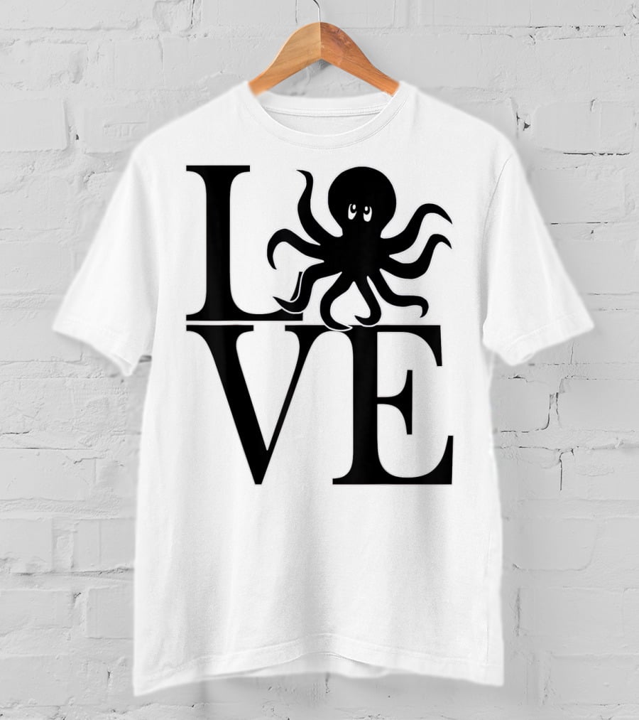 LOVE Octopus Dive Dive Dive T-Shirt