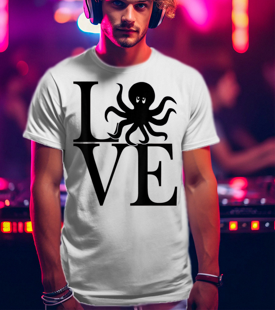 LOVE Octopus Dive Dive Dive T-Shirt