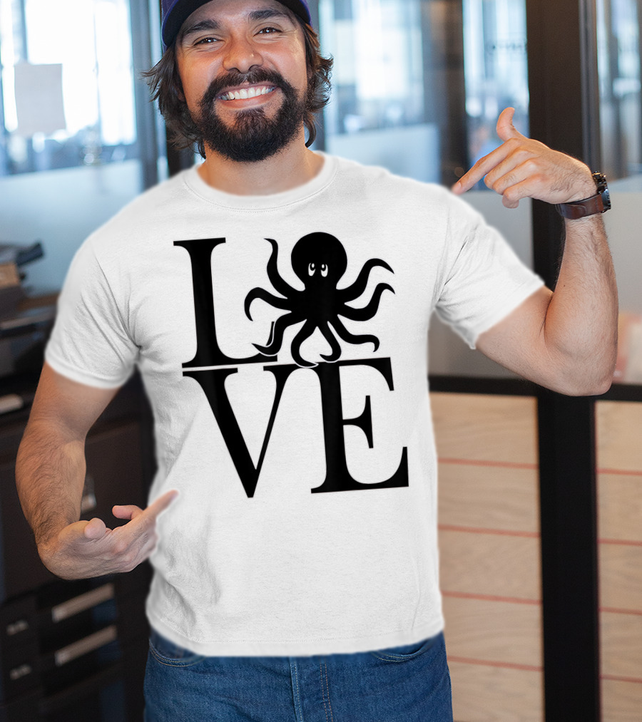 LOVE Octopus Dive Dive Dive T-Shirt