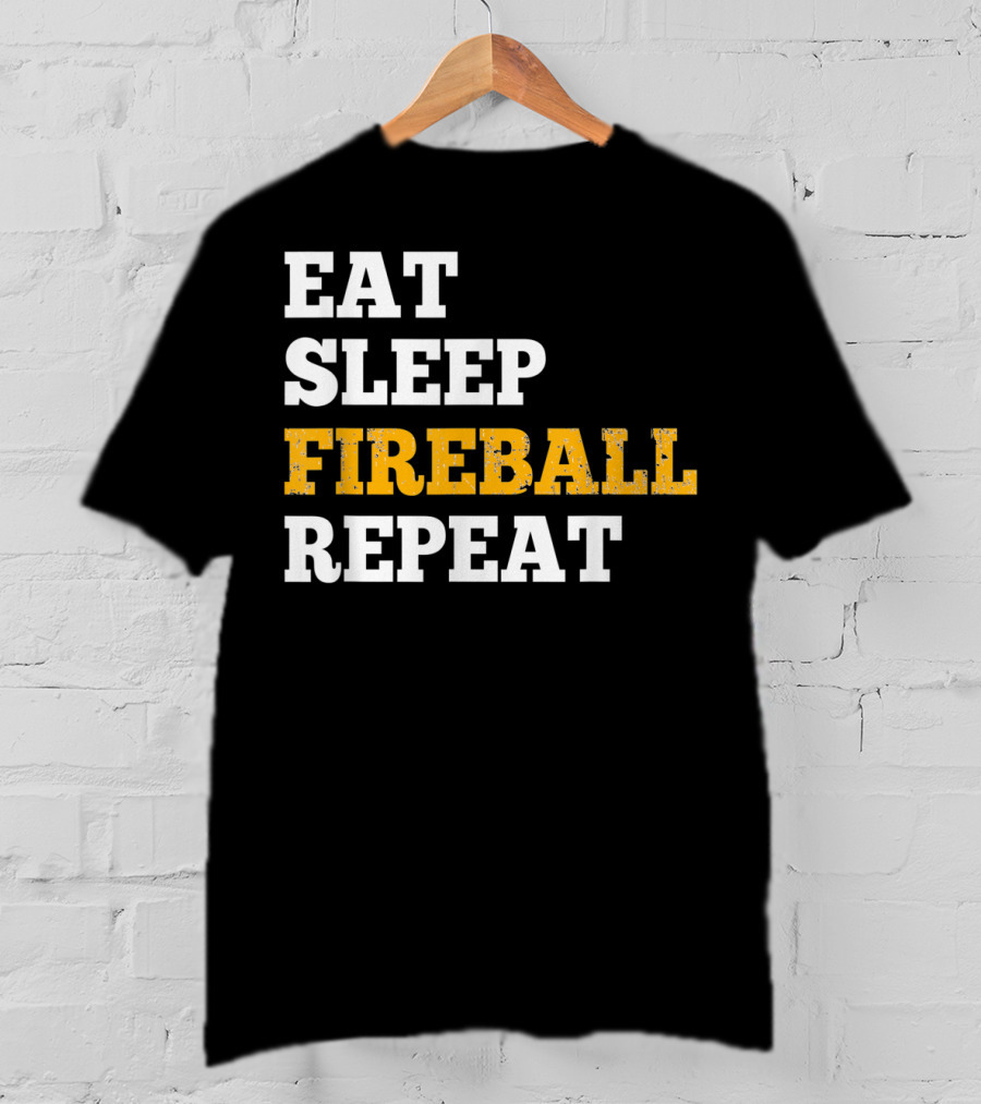 Eat Sleep Fireball Repeat RPG Gamers Gamers T-Shirt