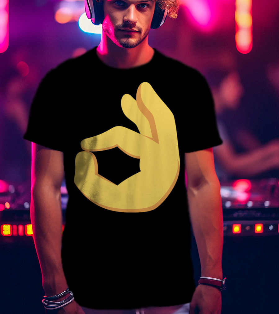 Emoji Ok Hand Sign Okay Yes Dank T-Shirt