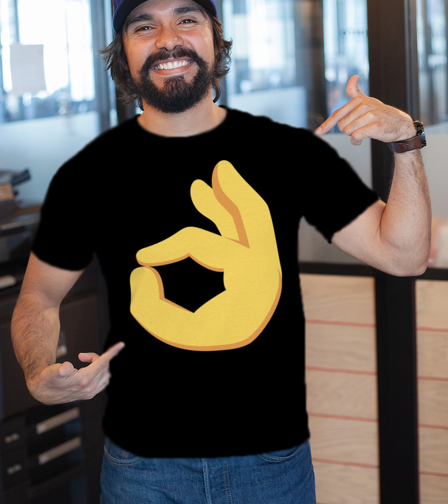 Emoji Ok Hand Sign Okay Yes Dank T-Shirt