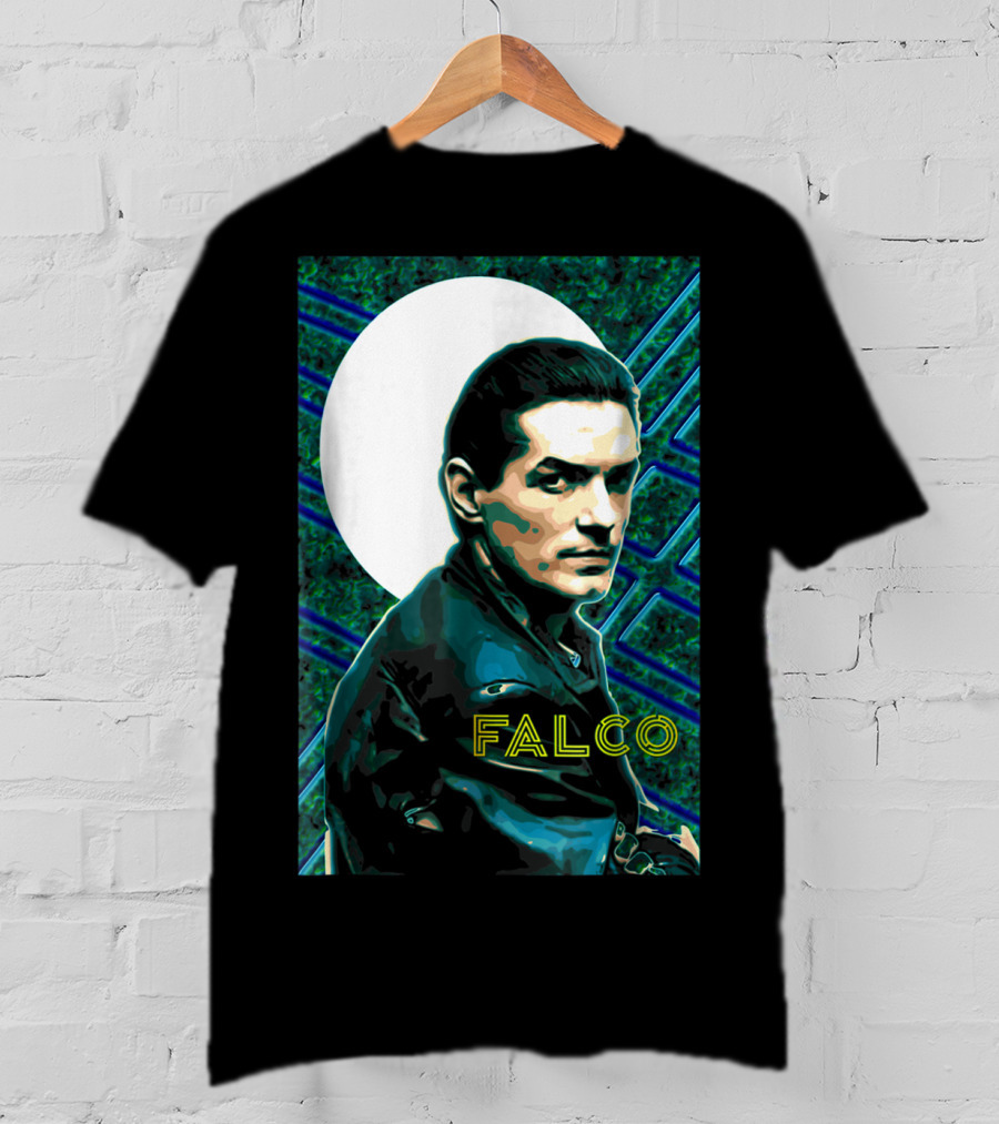 Falco Art Deco Retro Style Portrait T-Shirt