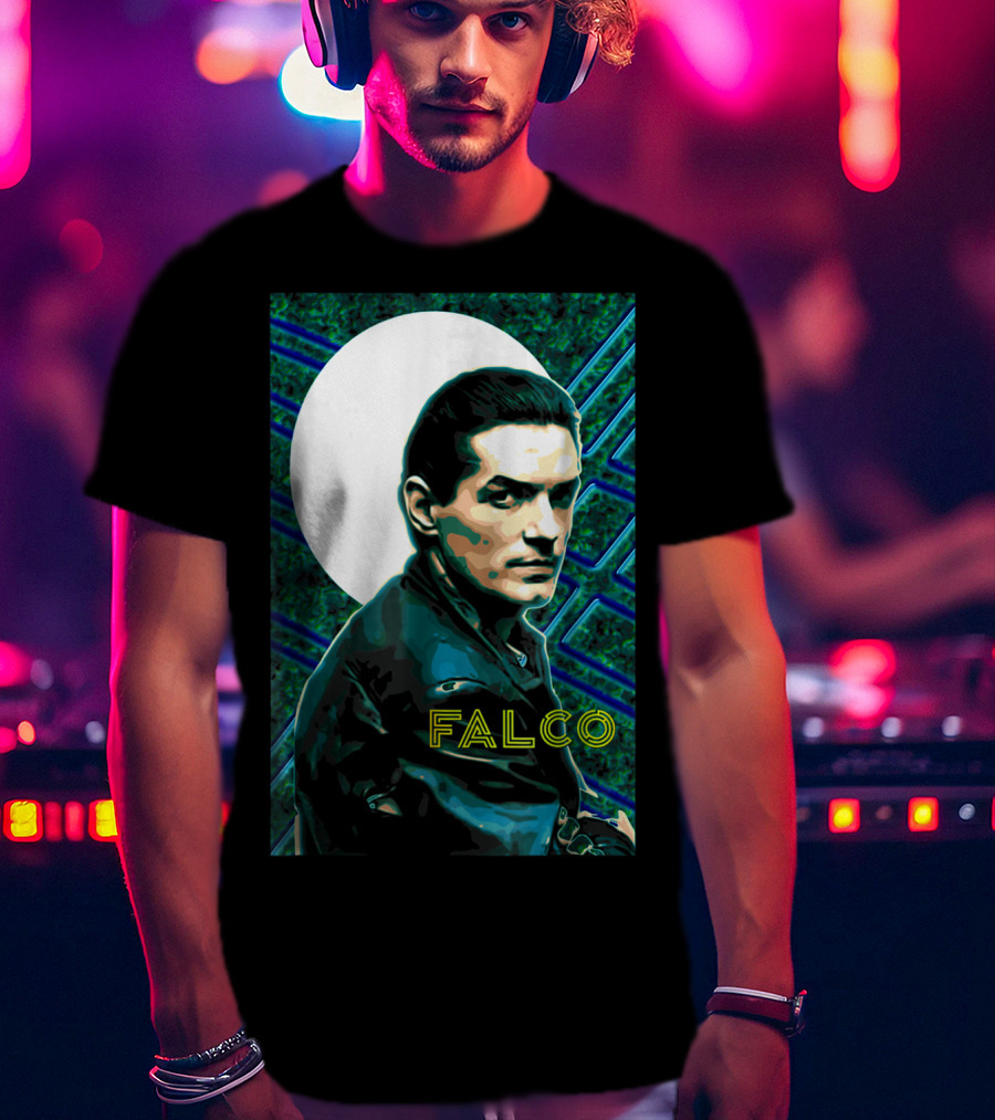Falco Art Deco Retro Style Portrait T-Shirt