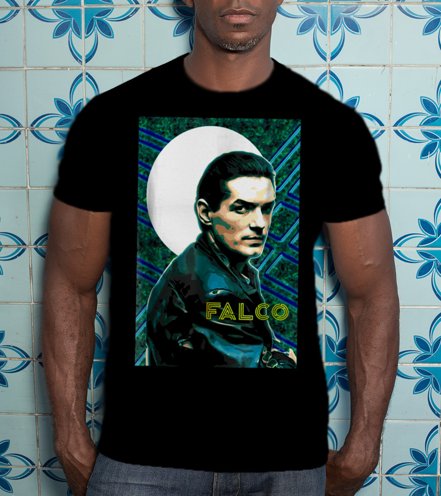 Falco Art Deco Retro Style Portrait T-Shirt