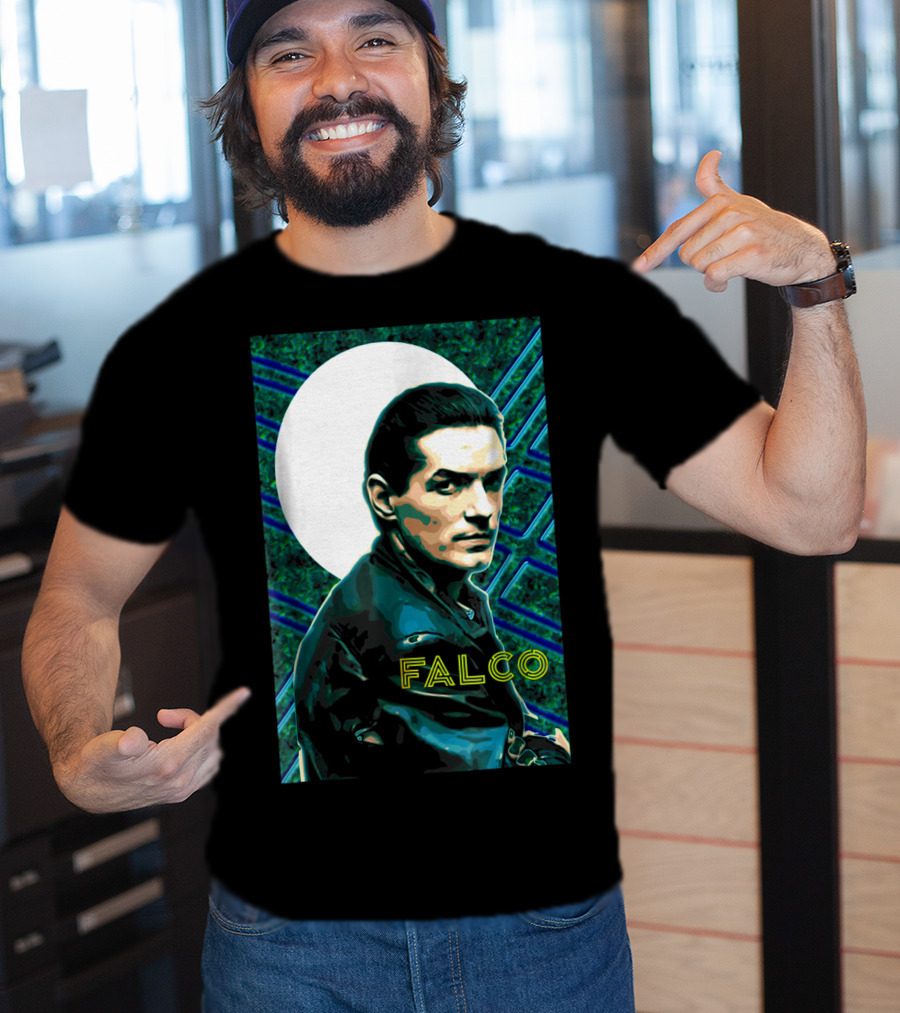 Falco Art Deco Retro Style Portrait T-Shirt