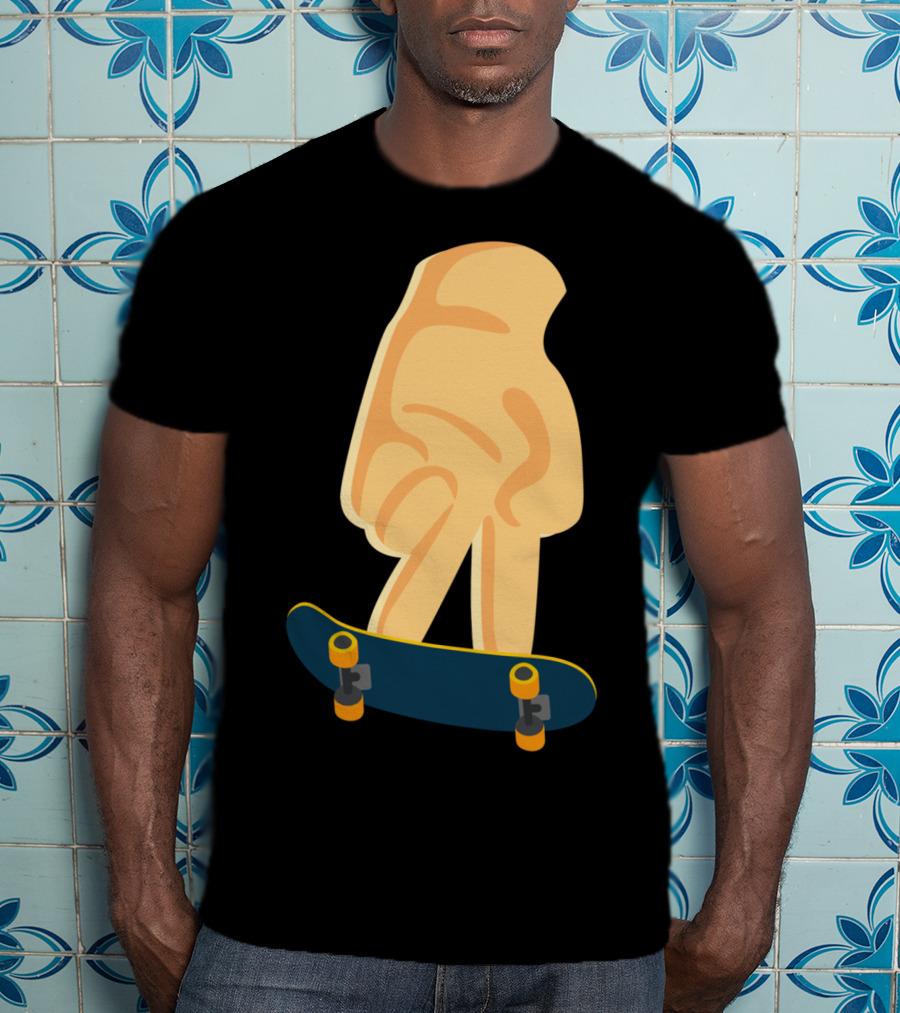 Fingerboard Skateboard Finger Skating Skateboard Board T-Shirt