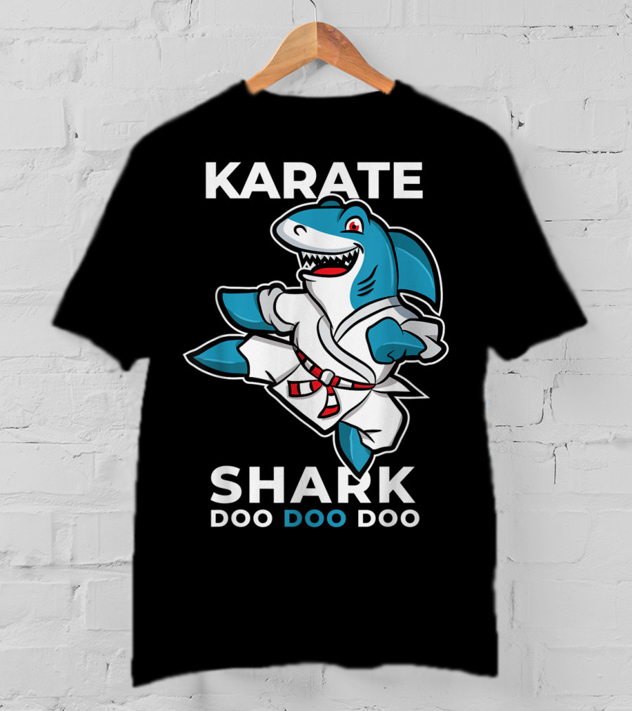 Karate Shark Doo Doo Doo Martial Arts Baby Shark T-Shirt