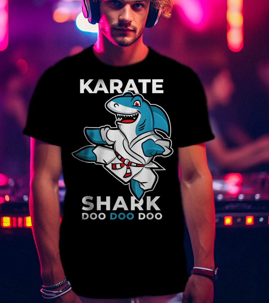 Karate Shark Doo Doo Doo Martial Arts Baby Shark T-Shirt