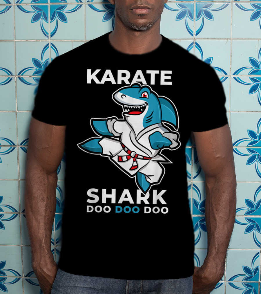 Karate Shark Doo Doo Doo Martial Arts Baby Shark T-Shirt