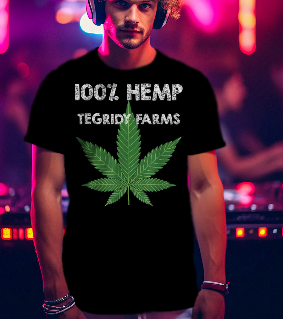 100% Hemp Tegridy Farms Leaf Comedy T-Shirt