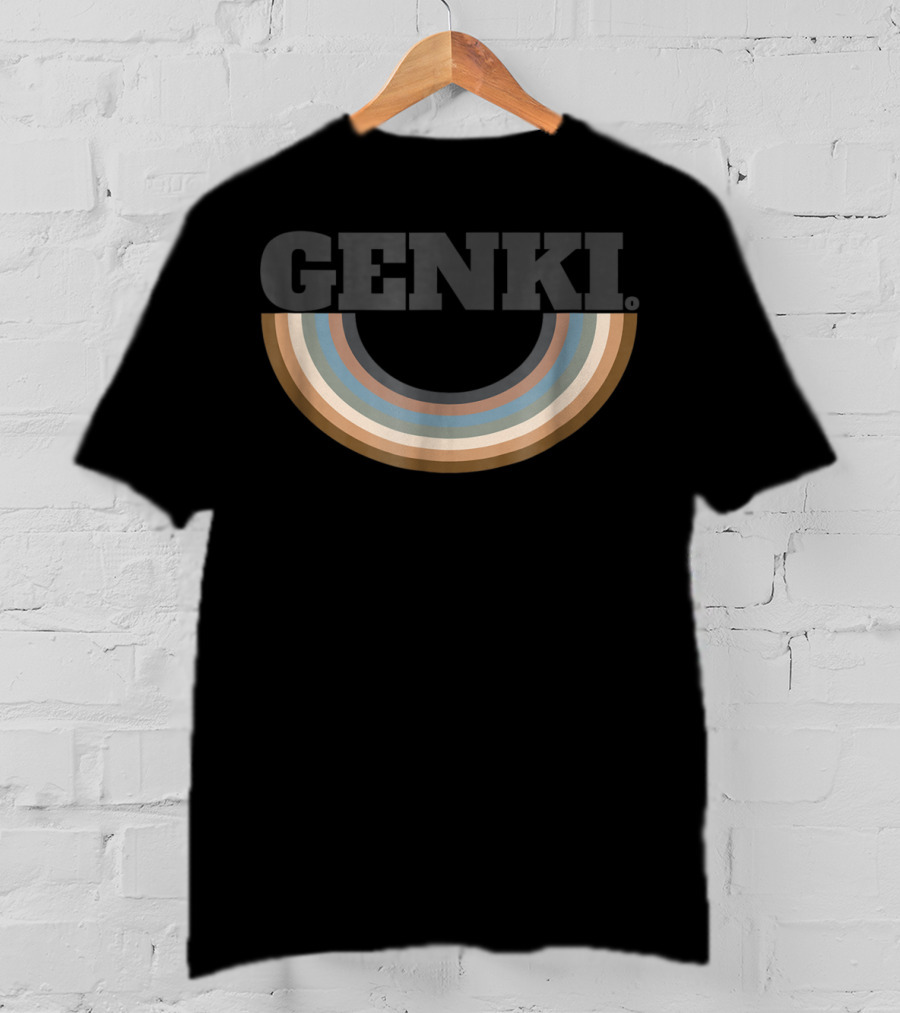 Genki Retro Styled Upside Down Rainbow T-Shirt