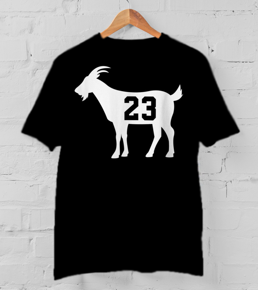 Goat 23 MJ Greatest Of All Time Basketball Legend Iconic Number T-Shirt