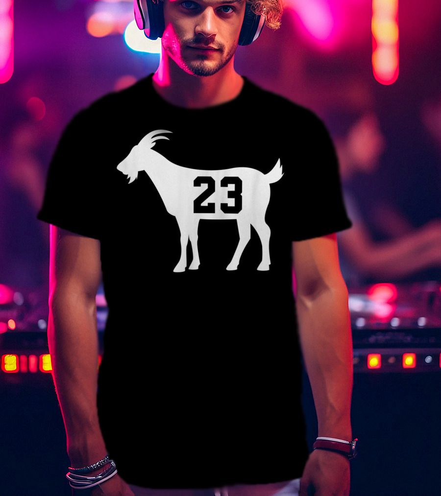 Goat 23 MJ Greatest Of All Time Basketball Legend Iconic Number T-Shirt