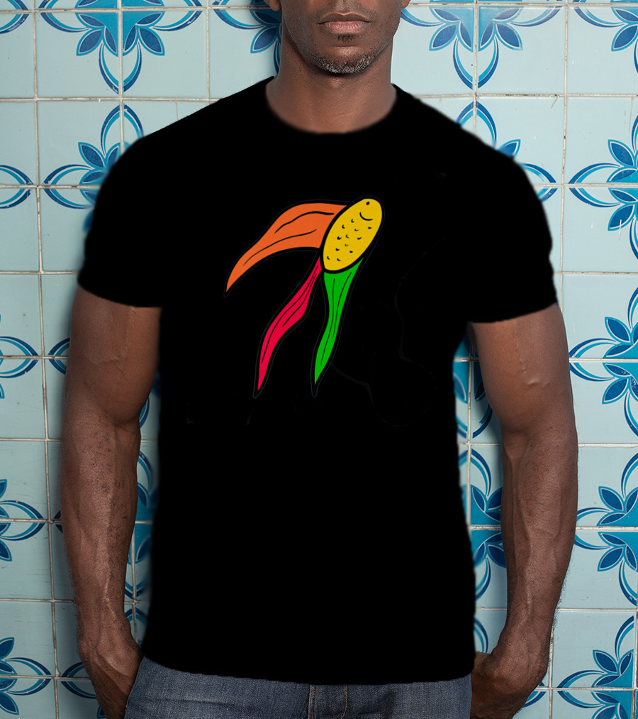 Goldfish Corn Fusion In Vibrant Colors T-Shirt