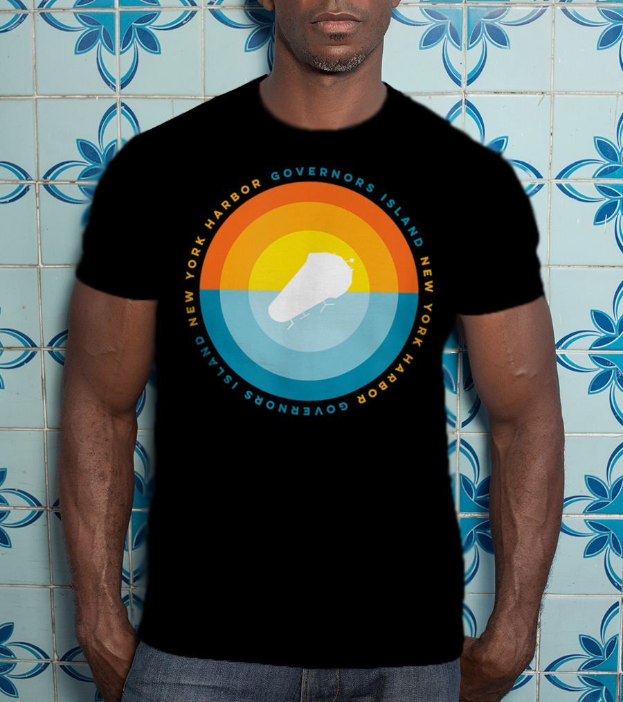 Governors Island New York Harbor Sunset T-Shirt