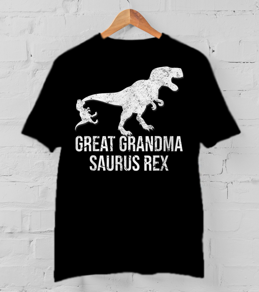 Great Grandma Saurus Rex Funny Grandma T-Rex Dinosaur T-Shirt