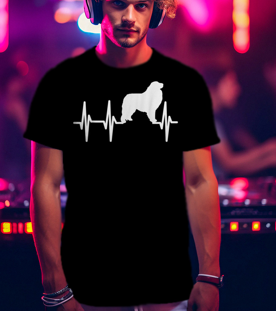Great Pyrenees Heartbeat Dog Pet EKG Line T-Shirt