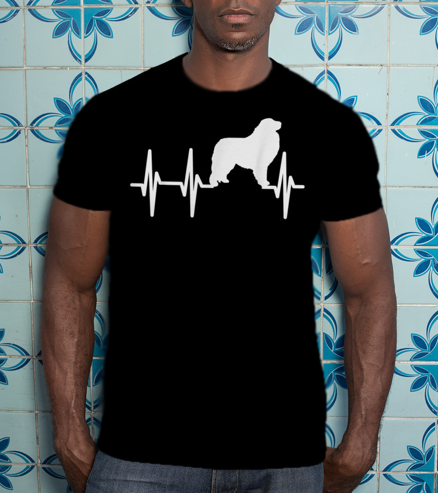 Great Pyrenees Heartbeat Dog Pet EKG Line T-Shirt