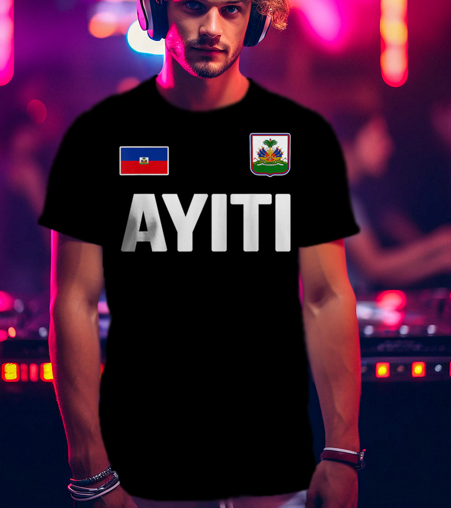 Ayiti Haiti Flag Souvenir Love Zoe Haitian Heritage T-Shirt