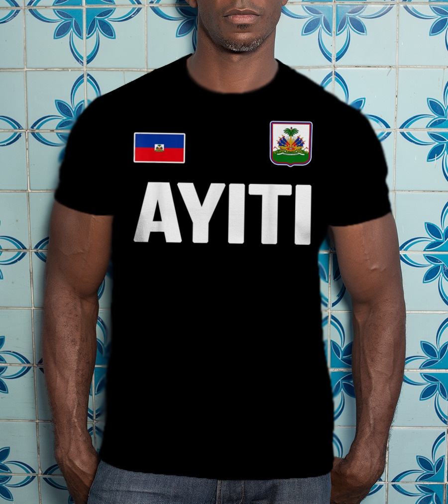 Ayiti Haiti Flag Souvenir Love Zoe Haitian Heritage T-Shirt