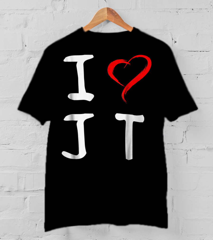I Love JT Heart Funny JT T-Shirt