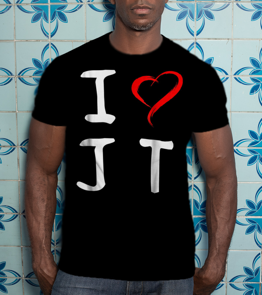 I Love JT Heart Funny JT T-Shirt