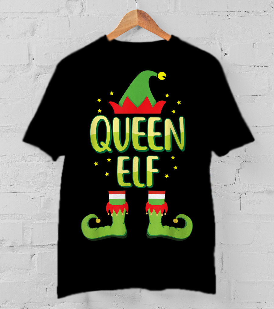 Queen Elf Matching Family Group Holiday T-Shirt