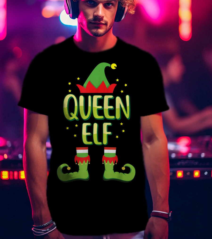 Queen Elf Matching Family Group Holiday T-Shirt