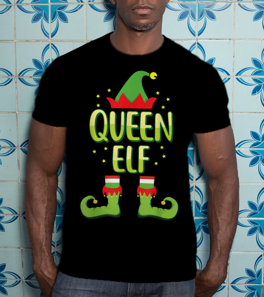 Queen Elf Matching Family Group Holiday T-Shirt