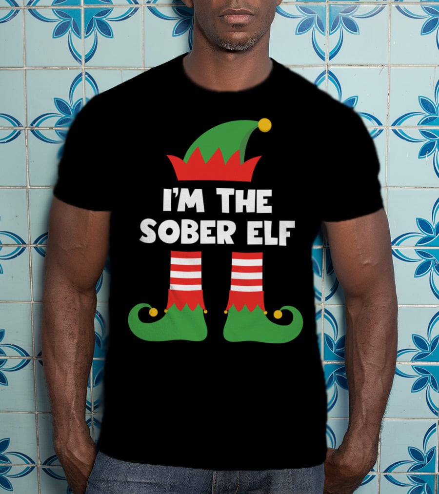 I'm The Sober Elf Xmas Festive Humor T-Shirt