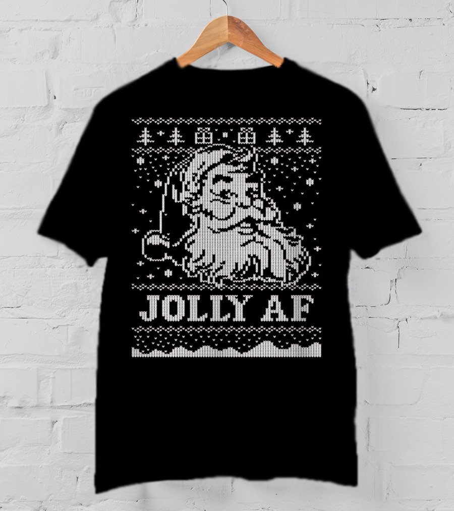 Jolly AF Santa Christmas T-Shirt
