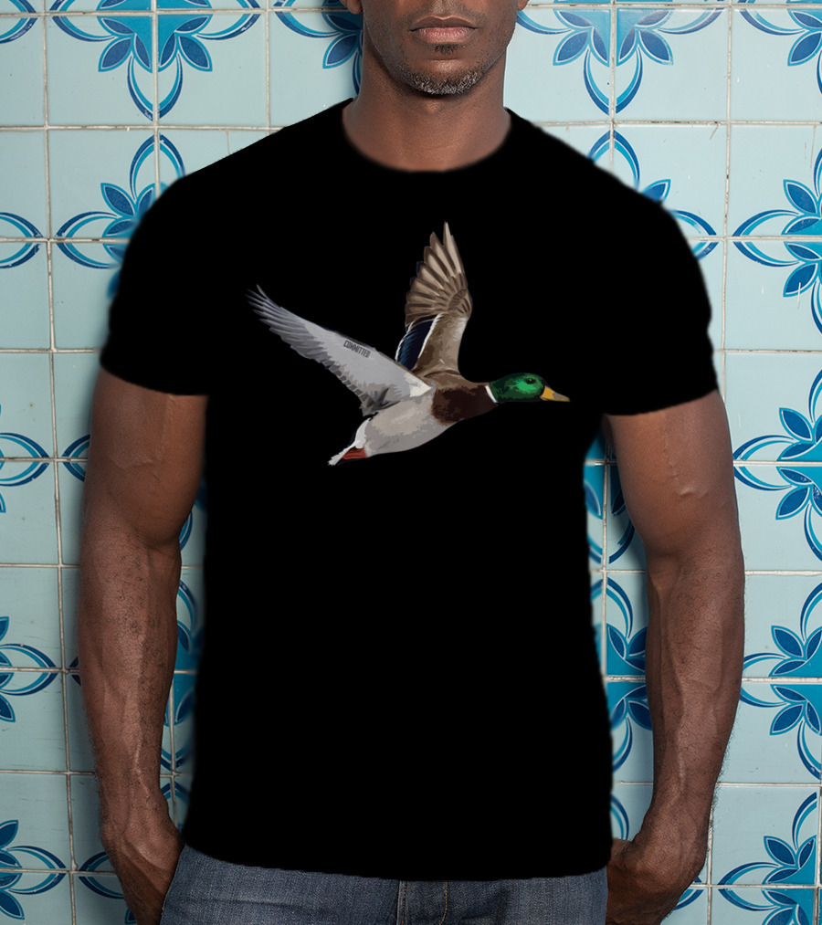 Lazy Drake Duck Committed Waterfowl Hunting T-Shirt
