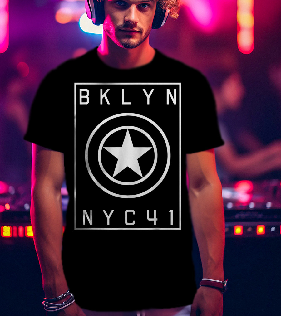 Marvel Captain America Star Emblem BKLYN NYC41 T-Shirt
