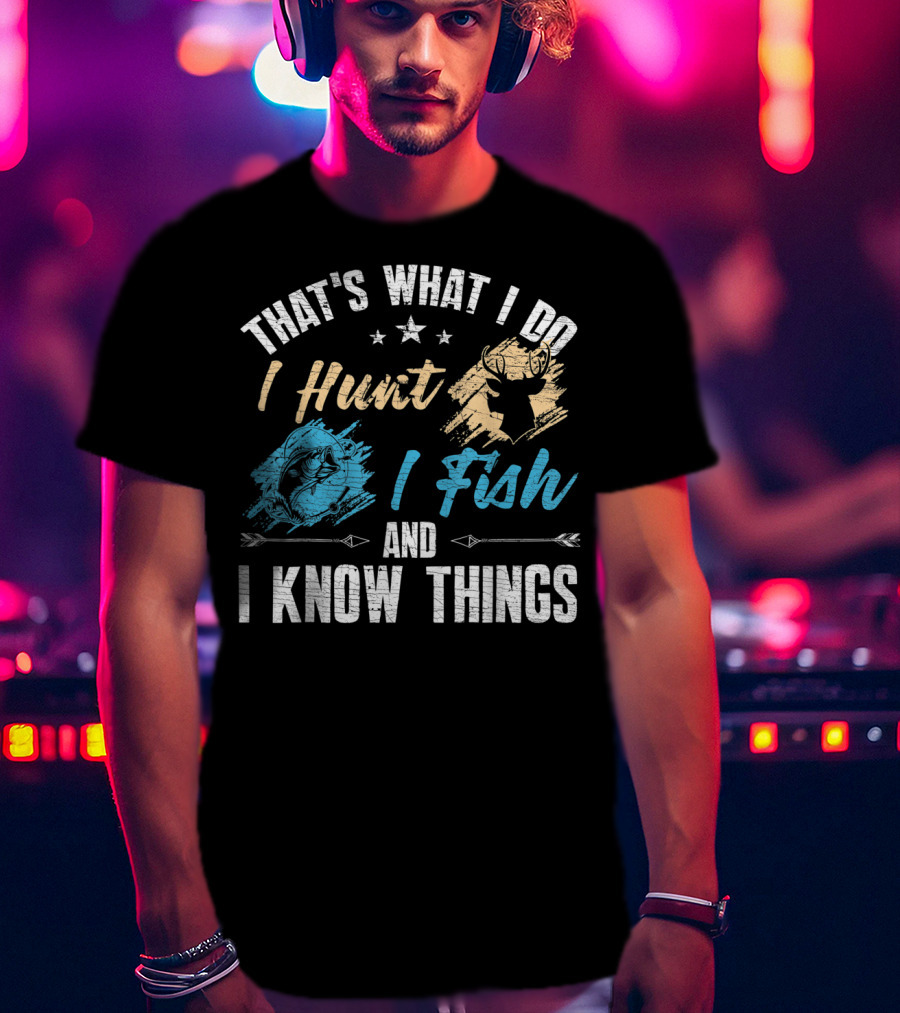 That's What I Do I Hunt I Fish And I Know Things T-Shirt