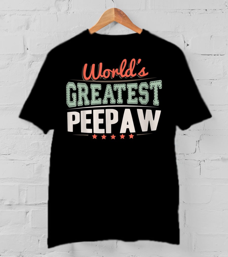 World's Greatest Peepaw Grandpa T-Shirt