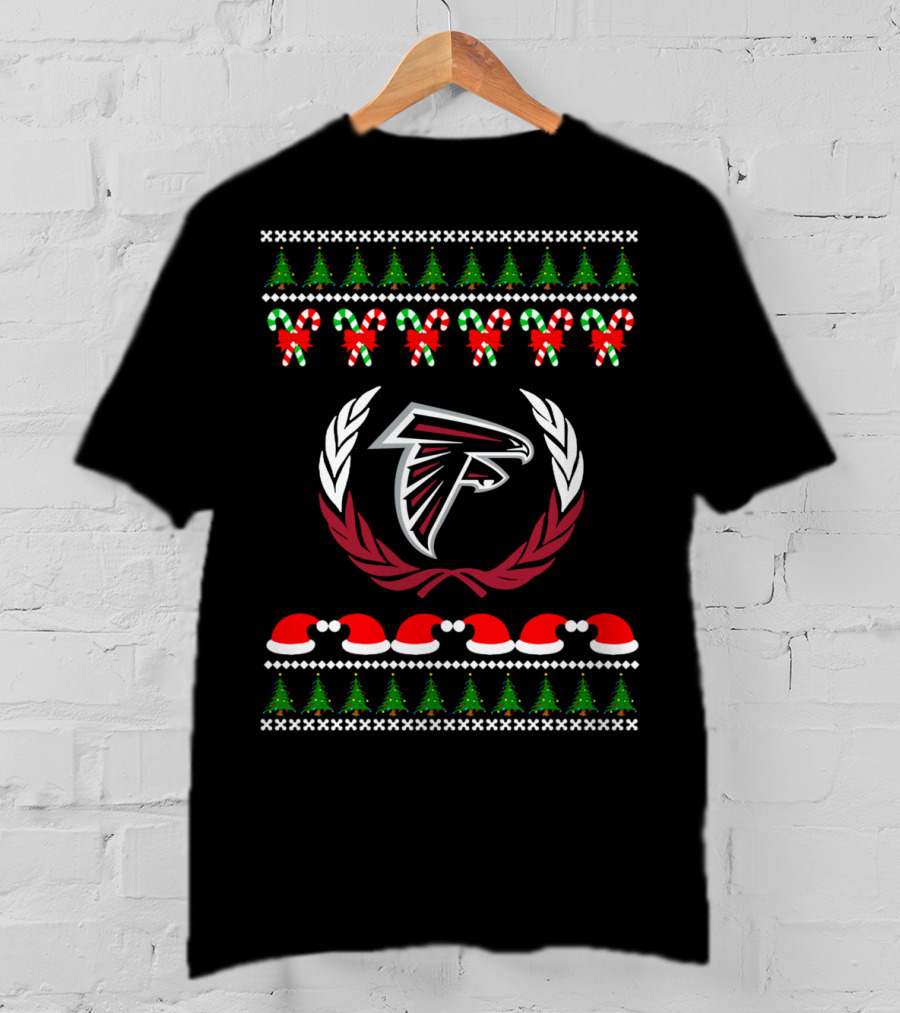 Merry Christmas Atlanta Falcons Ugly Football Team Love T-Shirt