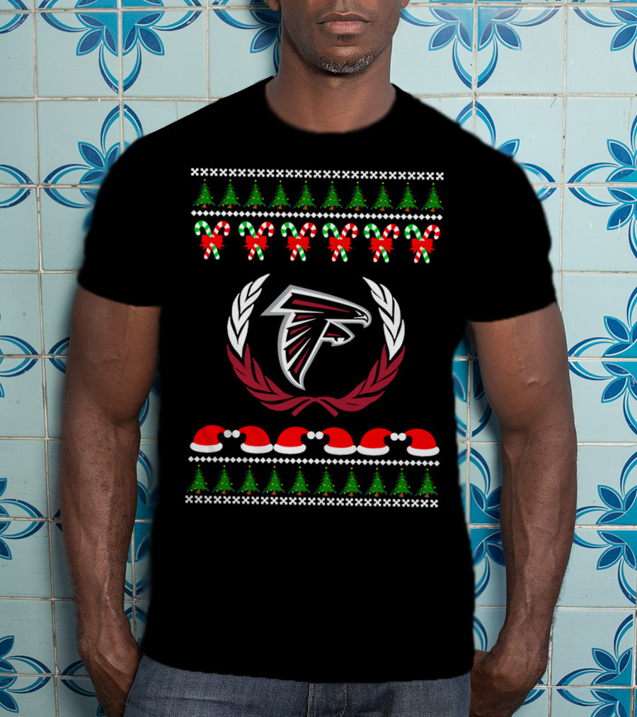 Merry Christmas Atlanta Falcons Ugly Football Team Love T-Shirt