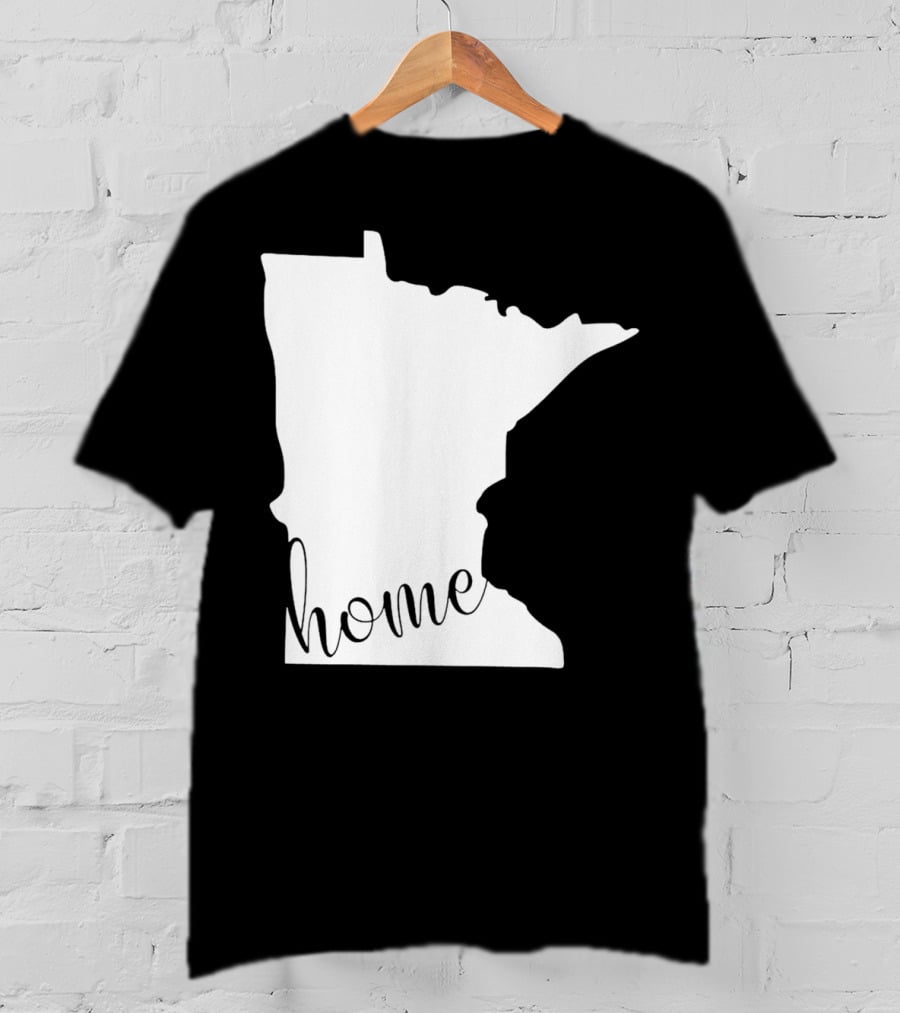 Minnesota Home State Map T-Shirt