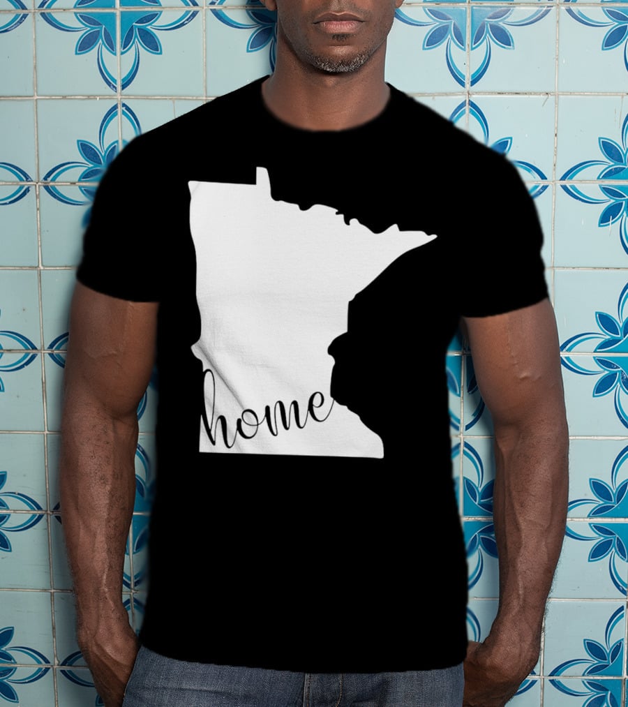 Minnesota Home State Map T-Shirt