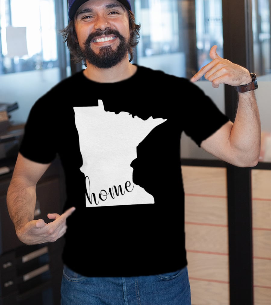 Minnesota Home State Map T-Shirt