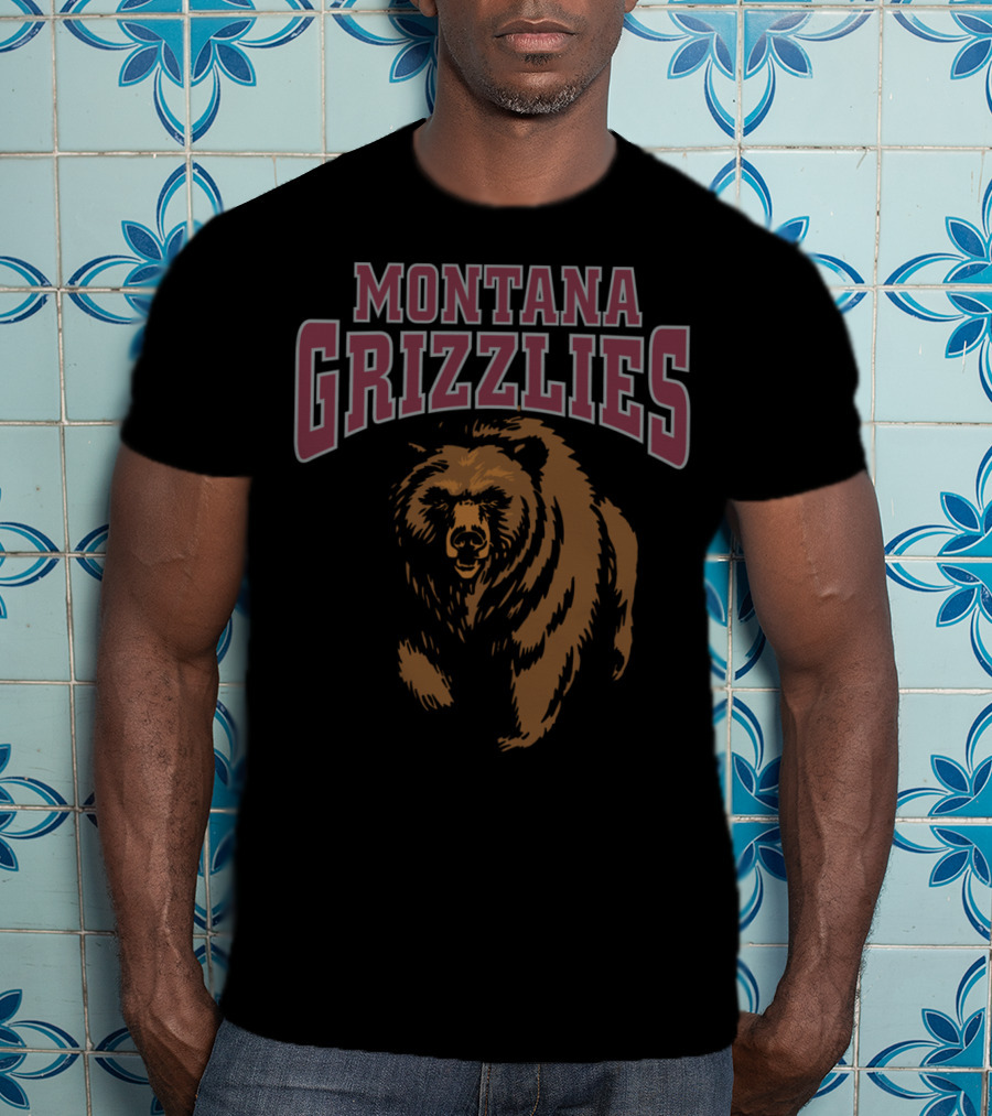 Montana Grizzlies NCAA Women's Griz Bear T-Shirt
