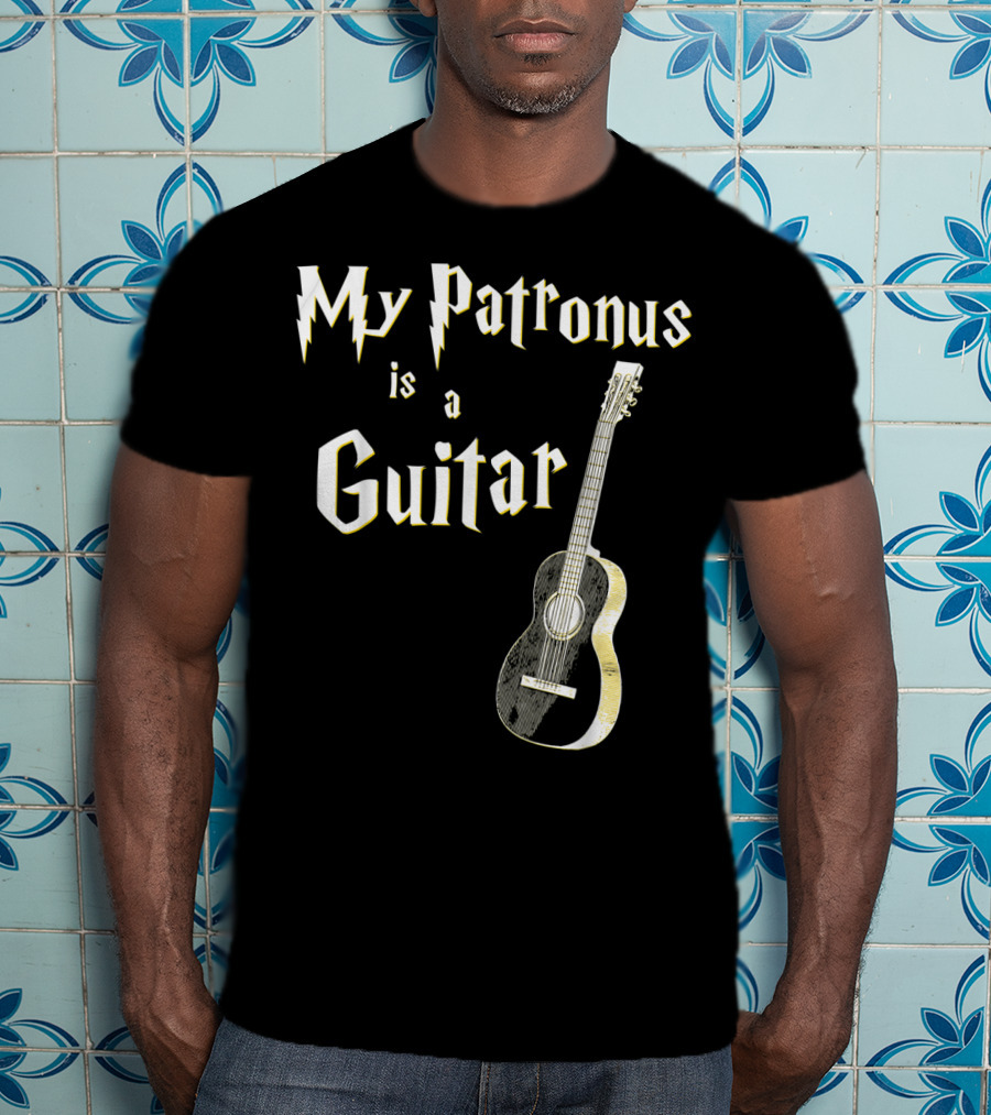 My Patronus Is A Guitar Harry Fan T-Shirt