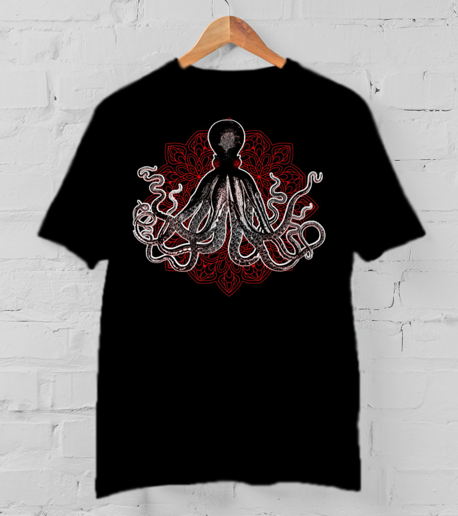 Octopus Mandala Cute Sea Creature Marine Lover T-Shirt