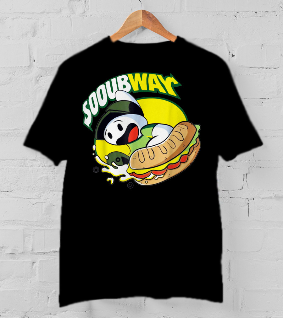 SOOUBWAY Funny Odd Ghost Sandwich Burst T-Shirt