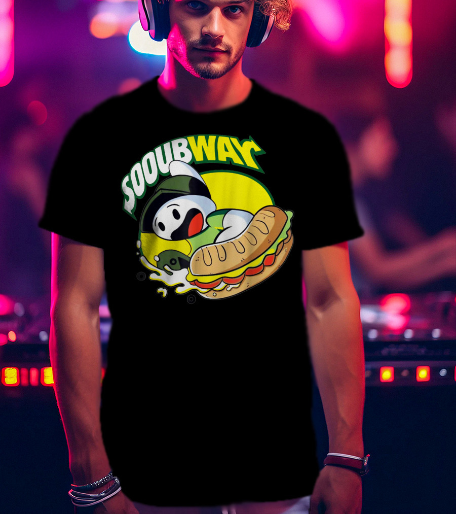 SOOUBWAY Funny Odd Ghost Sandwich Burst T-Shirt