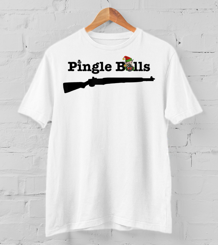 Pingle Bells M1 Garand Christmas Elf T-Shirt