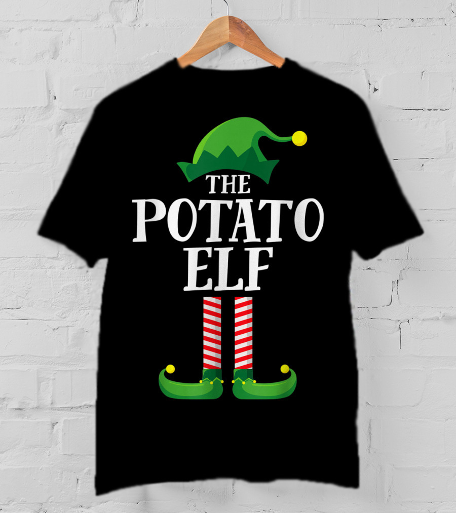 The Potato Elf Matching Family Group Christmas Costume T-Shirt