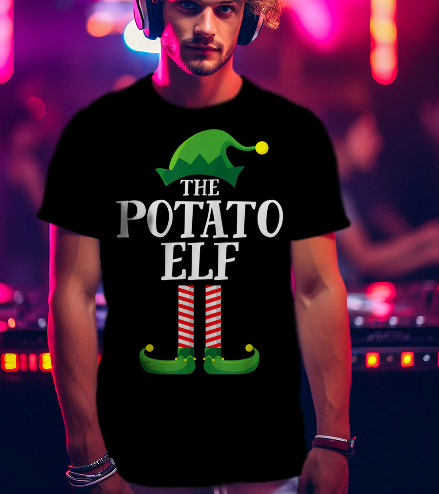 The Potato Elf Matching Family Group Christmas Costume T-Shirt