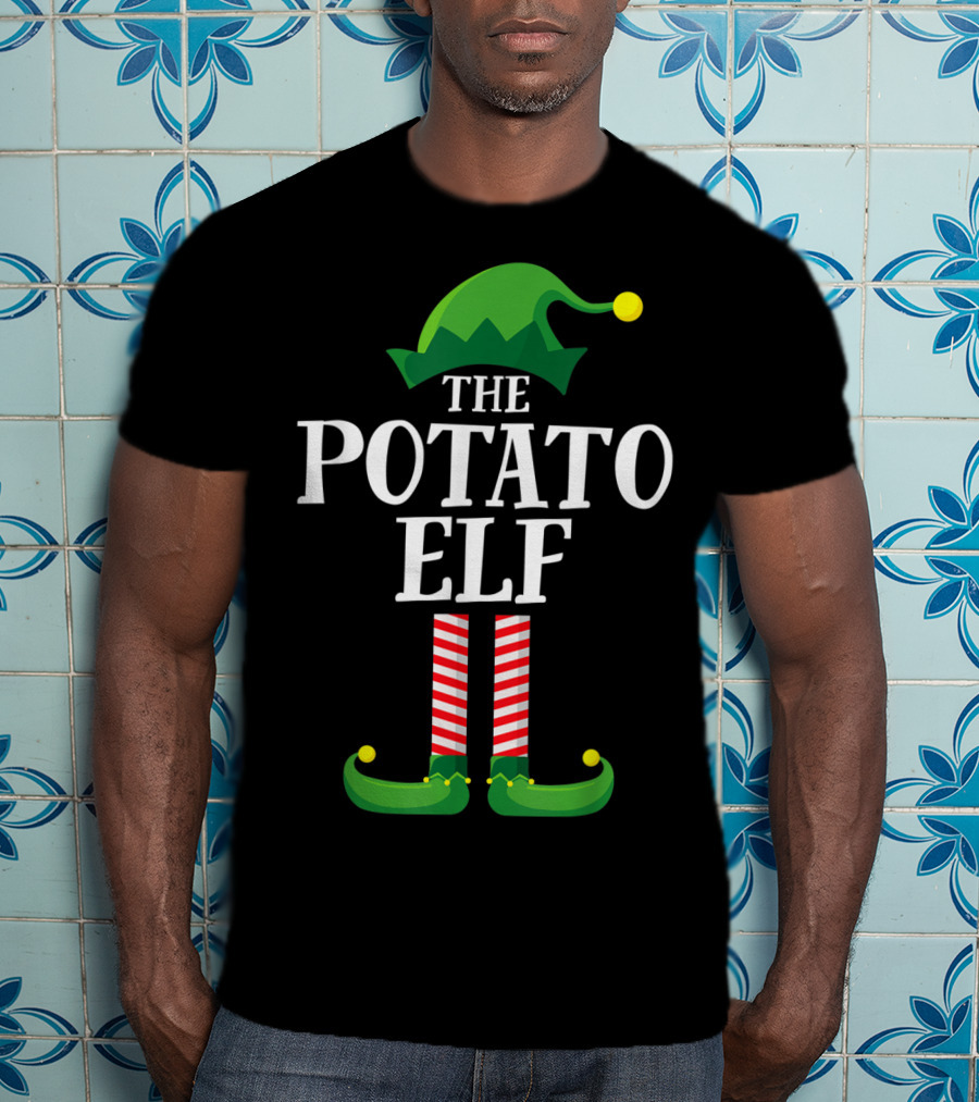 The Potato Elf Matching Family Group Christmas Costume T-Shirt